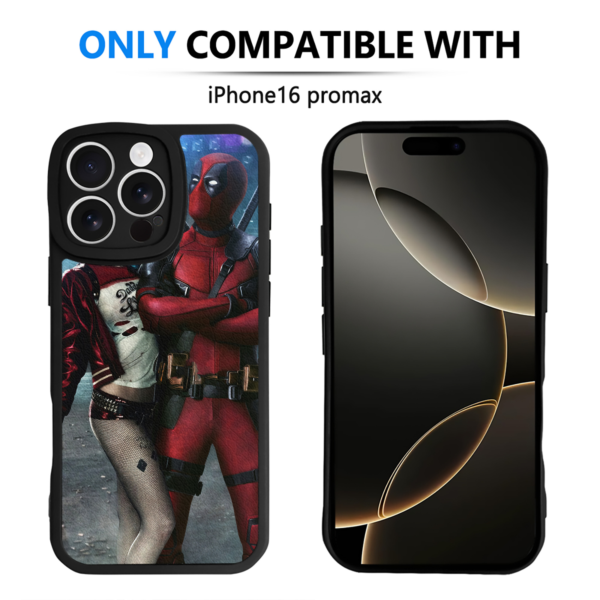 （画像用） Deadpool デッドプール 【iPhone 16シリーズ対応】シリコンスマホケース（レザー調） 材質：シリコン